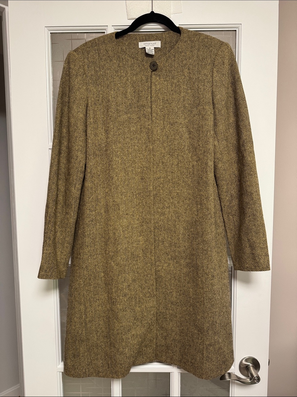 Emanuel Ungaro Olive Brown Herringbone jacket